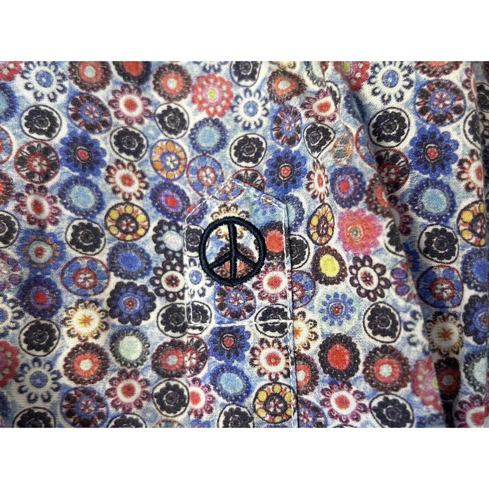 John Lennon Shirt Men's Size Large Multicolor Casual Button Up Long Sleeve - Picture 4 of 11